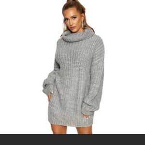Naked Wardrobe Knit Oversized Sweater Dress